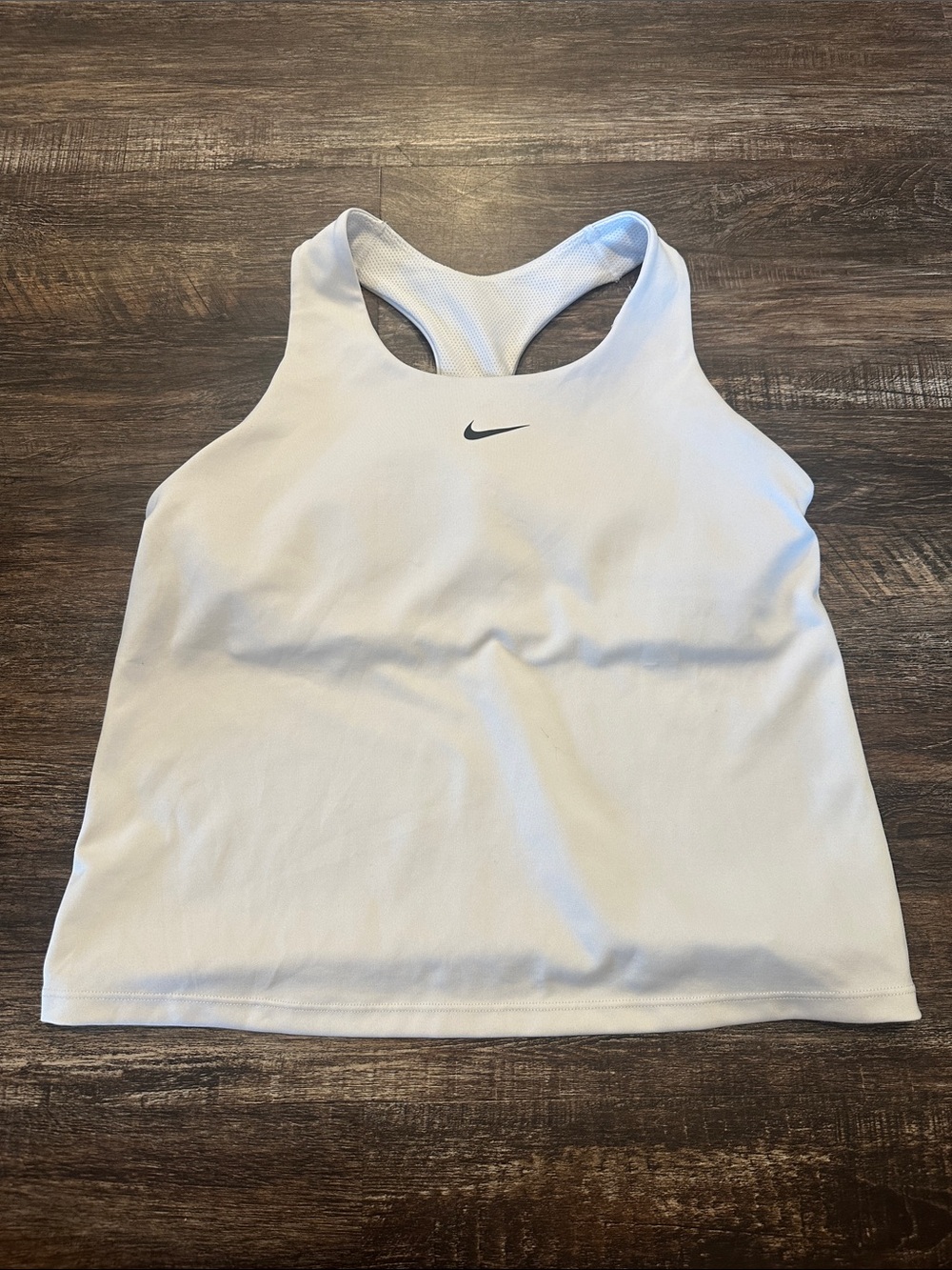 Nike White Racerback Sports Tank Top